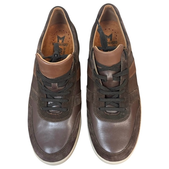 Mephisto Vito Men's Dark Brown and Tan Sneakers Sz 11.5 Leather and suede - Picture 4 of 16